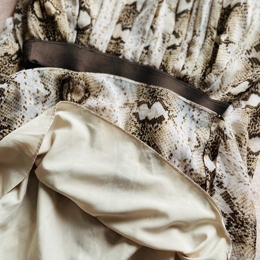 White House Black Market Snake Print Maxi Skirt - Picture 3 of 6
